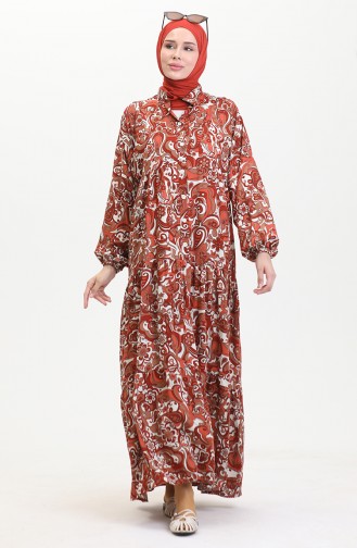 Robe Viscose à Motifs 0472-02 Carreau 0472-02