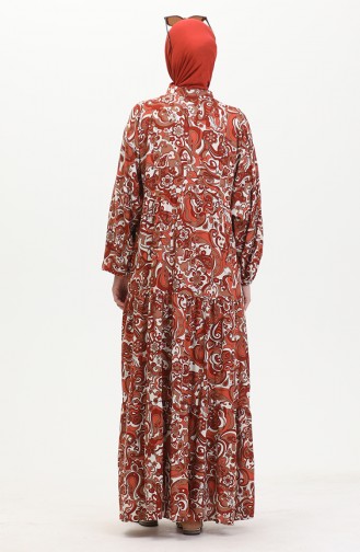 Robe Viscose à Motifs 0472-02 Carreau 0472-02