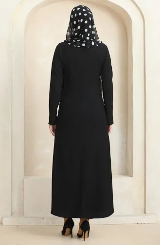 Crepe Fabric Side Tie Dress 1017-04 Black 1017-04