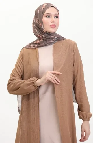 طقم مزدوج من القماش من Bürümcük 1015-05 قهوة مع حليب 1015-05