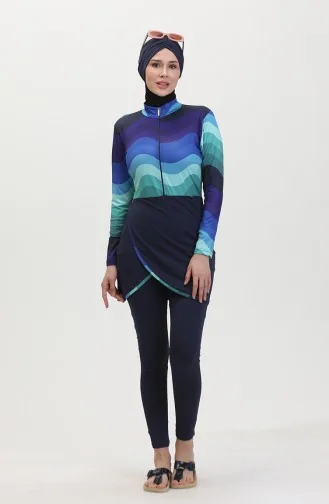 Hijab-Badeanzug 23690-02 Marineblau 23690-02