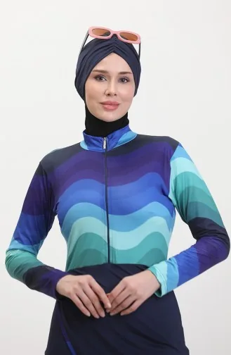Hijab-Badeanzug 23690-02 Marineblau 23690-02