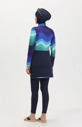 Hijab-Badeanzug 23690-02 Marineblau 23690-02