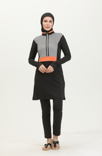 Maillot De Bain Hijab 24619-01 Noir 24619-01