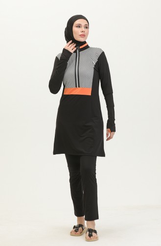 Maillot De Bain Hijab 24619-01 Noir 24619-01