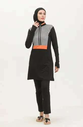 ملابس السباحة للمحجبات  24619-01 أسود 24619-01