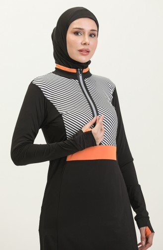 Maillot De Bain Hijab 24619-01 Noir 24619-01
