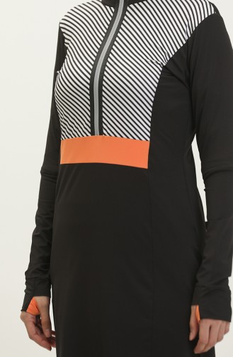Maillot De Bain Hijab 24619-01 Noir 24619-01