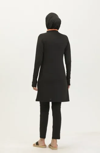 ملابس السباحة للمحجبات  24619-01 أسود 24619-01