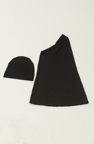 Maillot De Bain Hijab 24619-01 Noir 24619-01