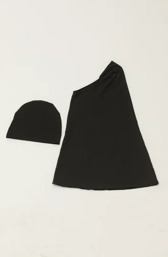 ملابس السباحة للمحجبات  24619-01 أسود 24619-01