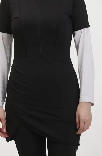 Maillot De Bain Hijab 24701-01 Noir 24701-01
