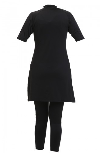 Maillot De Bain Hijab 24709-01 Noir 24709-01