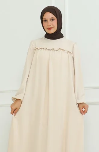 فستان سادة آيروبين 0465-01 بيج 0465-01