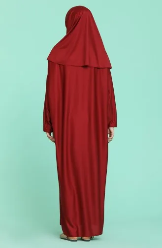 فستان الصلاة 4538A-04 أحمر غامق 4538A-04
