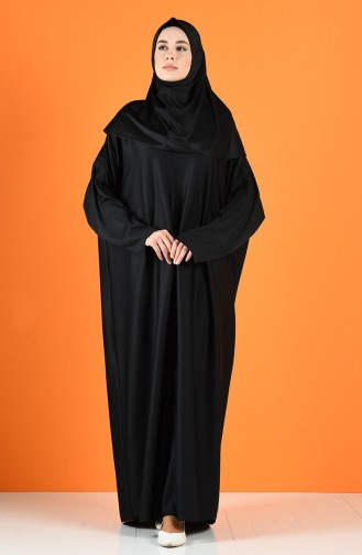 Namaz Elbisesi 4538A-01 Siyah