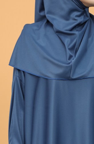 Namaz Elbisesi 4538A-05 İndigo