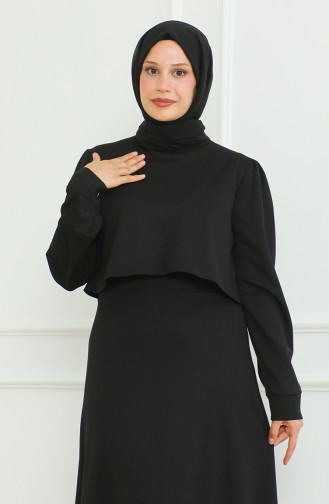 Bluz Etek İkili Takım 8017-01 Siyah