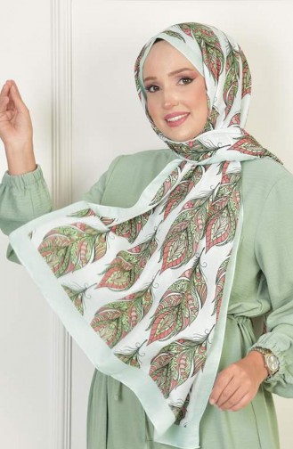 Gloria Zachte Katoenen Sjaal Met Patroon Mint Gloriasoft 029 029
