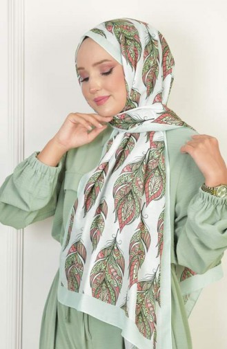 Gloria Zachte Katoenen Sjaal Met Patroon Mint Gloriasoft 029 029