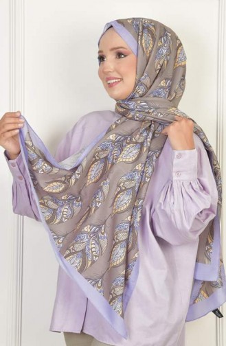 Gloria Schal Aus Weicher Baumwolle Mit Muster Flieder Gloriasoft 069 069