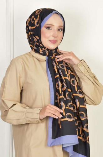 Monogram Soft Cotton Patterned Shawl Purple Monogramsoft 097 097