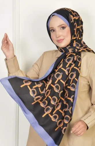 Monogram Soft Cotton Patterned Shawl Purple Monogramsoft 097 097