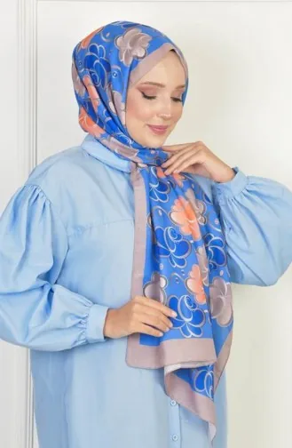 شال وردي ناعم من القطن منقوش حجر Rosesoft00 019 00_019