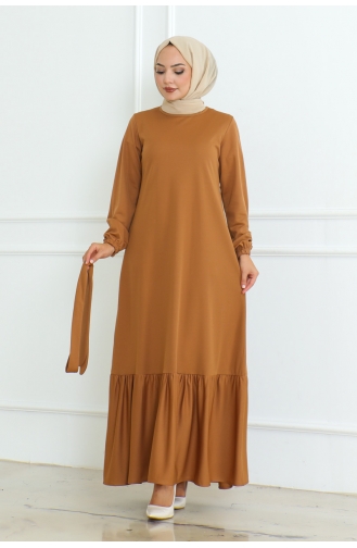 North Mira Belted Dress 207-04 Camel 207-04