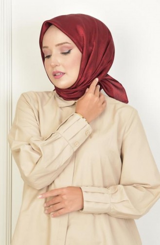 Sjaal Met Platina Ruitpatroon Claret Red Platındama00 003 00_003