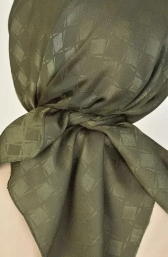 Platin-Schal Mit Karomuster Khaki Platındama00 004 00_004