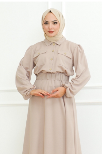 Ensemble Hijab Avec Jupe 2091-04 Vison 2091-04