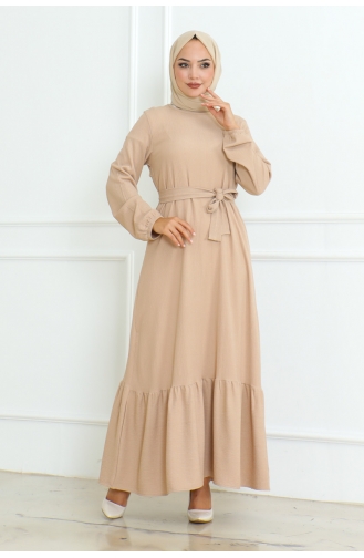 Wickelkleid Aus Baumwolle 0096-03 Nerz 0096-03