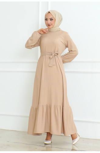Wickelkleid Aus Baumwolle 0096-03 Nerz 0096-03
