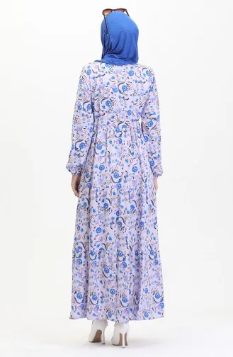 Belmando Viskosekleid Mit Elastischen Ärmeln 0484-01 Flieder 0484-01