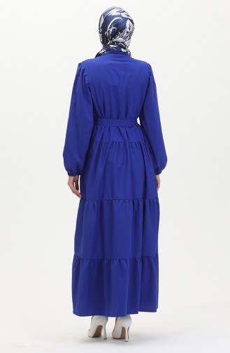 Spitzenkleid Mit Elastischen Ärmeln 0483-01 Saks 0483-01