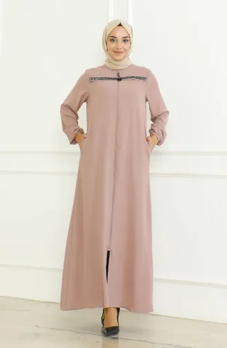 عباياة سادة بسحاب 0475-08 فيزون 0475-08