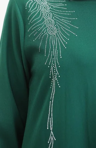 Stone Crêpe Avondjurk 0480-04 Smaragdgroen 0480-04