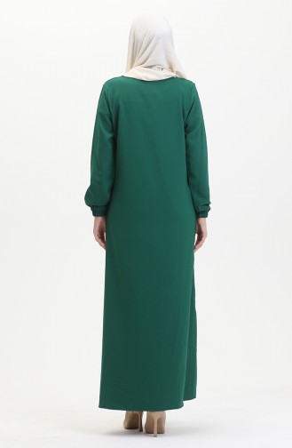 Stone Crepe Abendkleid 0480-04 Smaragdgrün 0480-04