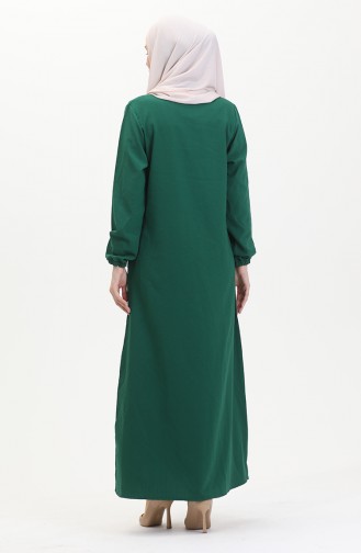 Stone Crepe Abendkleid 0481-05 Smaragdgrün 0481-05