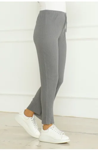Pantalon Velours Côtelé 302-03 Gris 302-03
