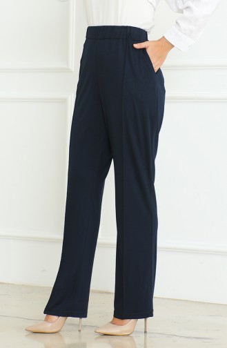 Belemir Çımalı Plus Size Hose 1031-02 Marineblau 1031-02