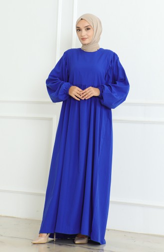 Jurk Met Geplooide Taille 0474-03 Saks 0474-03