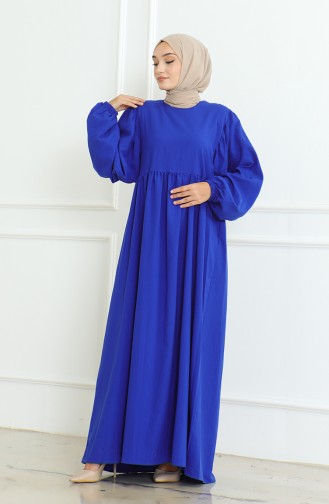 Jurk Met Geplooide Taille 0474-03 Saks 0474-03