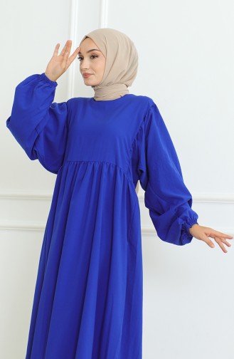 Jurk Met Geplooide Taille 0474-03 Saks 0474-03