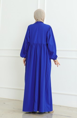 Jurk Met Geplooide Taille 0474-03 Saks 0474-03