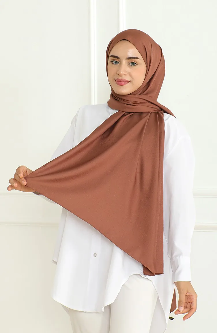 Châle Medina Soie Sable 81075-10 Rouge Marron 81075-10