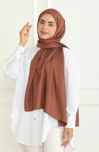 Châle Medina Soie Sable 81075-10 Rouge Marron 81075-10