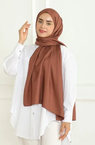 Châle Medina Soie Sable 81075-10 Rouge Marron 81075-10