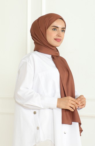 Châle Medina Soie Sable 81075-10 Rouge Marron 81075-10